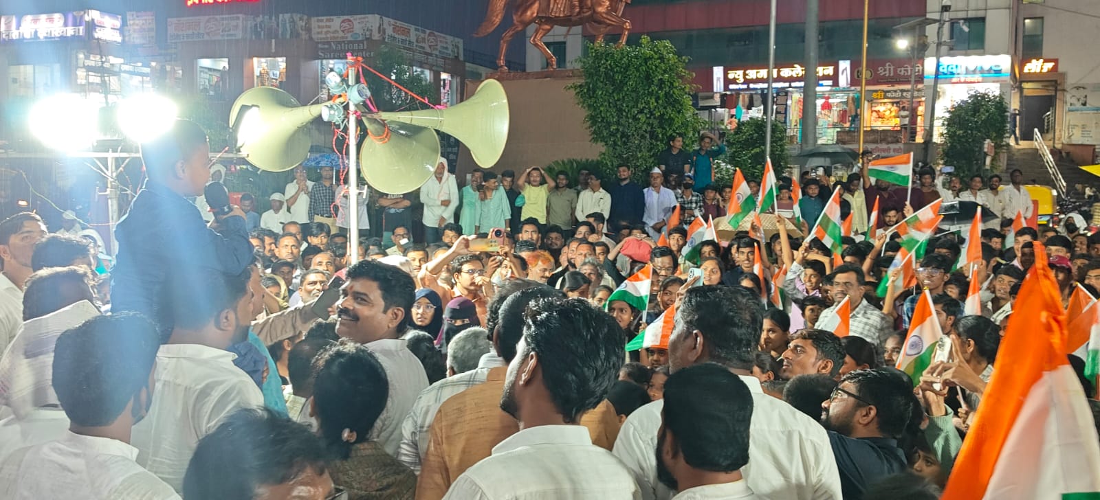 nilanga vijay rally
